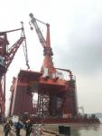 國(guó)內(nèi)最大桅桿式起重機(jī)順利完成總裝