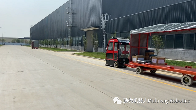 室內(nèi)+室外｜勱微無人牽引車打造「汽配行業(yè)」無人搬運(yùn)新標(biāo)桿