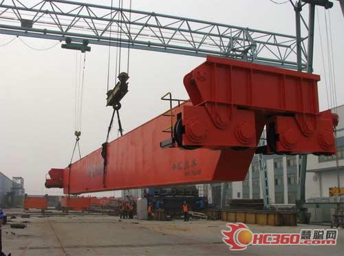 豐匯安裝山東省最大橋式起重機300t行車