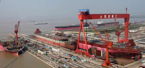 中國最大民營船企熔盛重工今年目標(biāo)交船20艘
