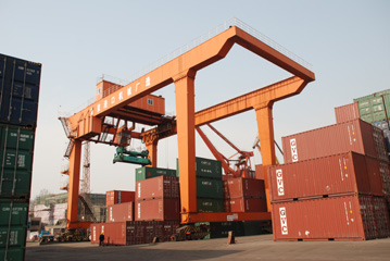 南京港口軌道式集裝箱龍門吊 50t-33m