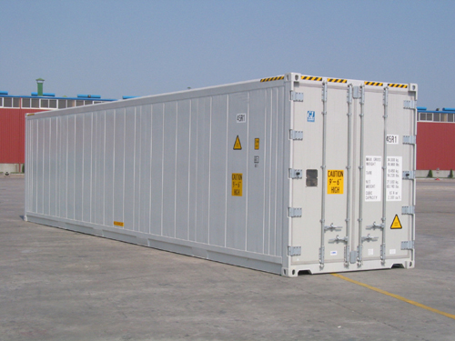 國際海運40′超高鋼質掛肉冷藏箱