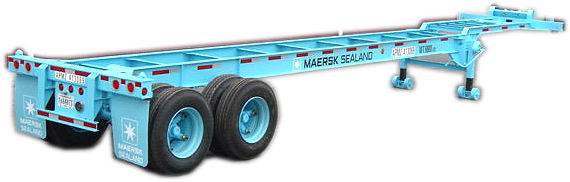 國際海運(yùn)40'鵝頸式集裝箱運(yùn)輸半掛車