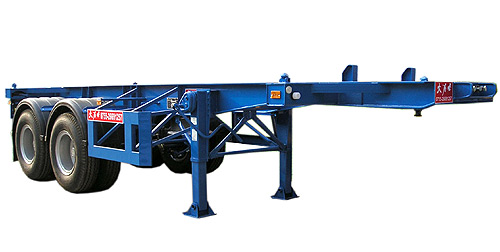 蛇口港口兩軸20呎骨架式半掛車