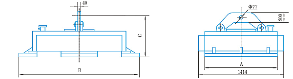 岳陽科德初軋坯、梁坯吊運用電磁鐵