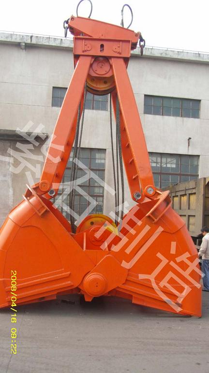 江蘇紫石四索雙瓣鎳礦抓斗.