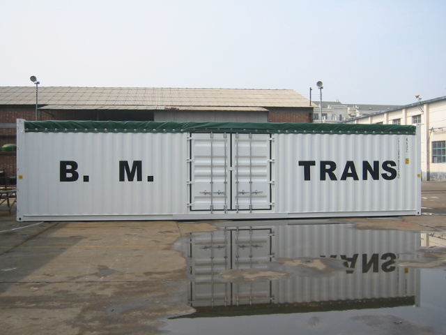 天津華錫40英尺兩邊開門開頂箱