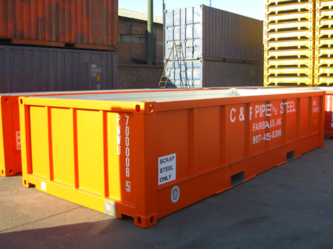 天津華錫20英尺半高垃圾箱