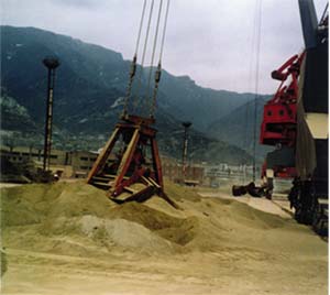 青島金經(jīng)緯兩瓣四索磷礦粉砂鹽抓斗