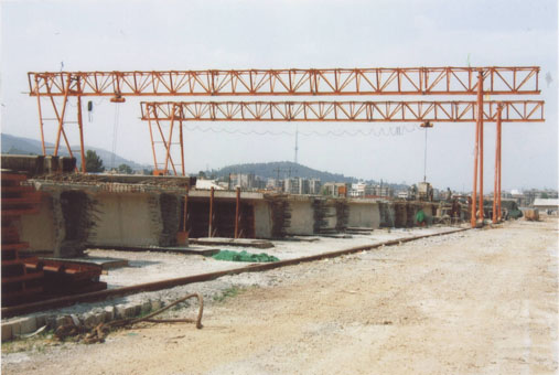 河南省中泉路橋5t桁架門機 5t