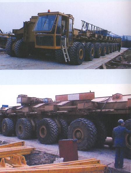 河南省中泉路橋輪式移梁設備900t運梁平車 900t