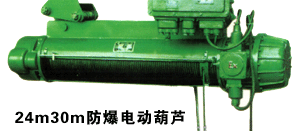 上海豪礦:24-30m防爆型電動(dòng)葫蘆