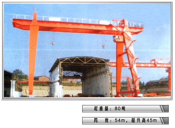 上海豪礦:80噸門式起重機(jī)