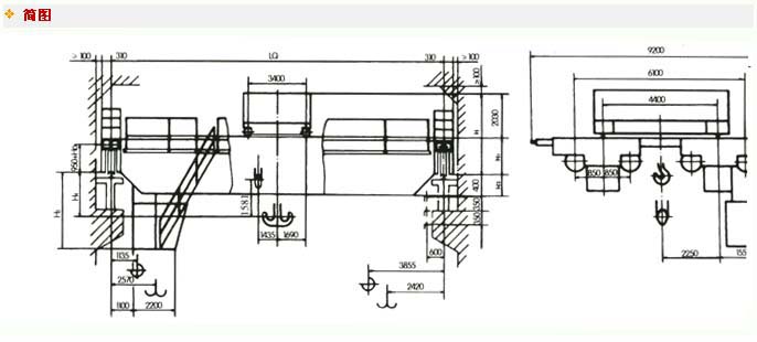 河南豫中: 100/20噸變頻調(diào)速橋式起重機