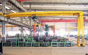 煙臺清洋電動葫蘆半門式起重機(jī)