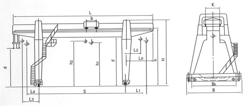 無錫市凱龍MG型10t-50/10t通用門式起重機(jī) 10t-50/10t