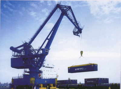 河南機器 四連桿門座起重機