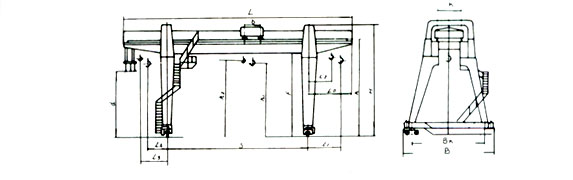 上海鷹鵬:10t-100t/20t A型雙梁門(mén)式起重機(jī)