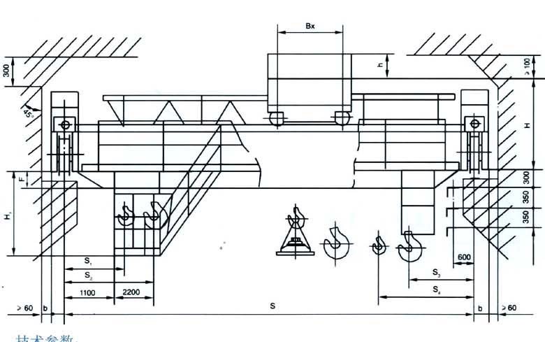 河南晟源:副鉤電磁橋式起重機(16/3.2-32/5t)