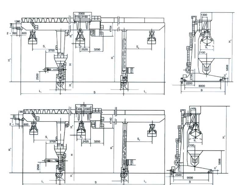 河南晟源: 5～10噸單主梁抓斗門式起重機