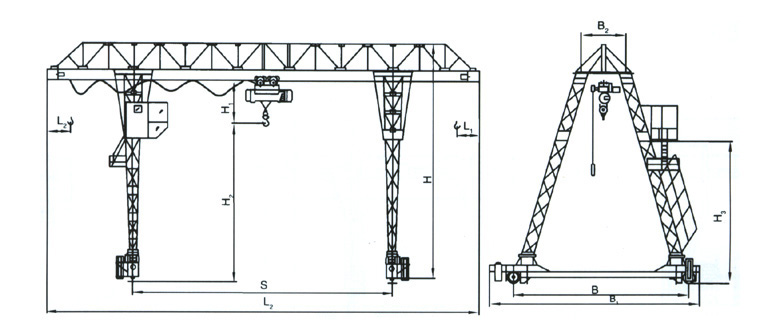 河南晟源: 3～10噸電動葫蘆門式起重機