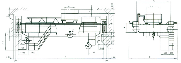 無(wú)錫融威(洛龍):5噸電動(dòng)雙梁橋式起重機(jī)