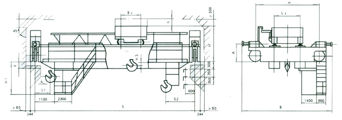 無(wú)錫融威(洛龍):10噸電動(dòng)雙梁橋式起重機(jī)