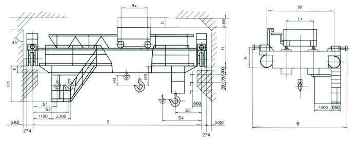 無(wú)錫融威(洛龍):16/3.2電動(dòng)雙梁橋式起重機(jī)