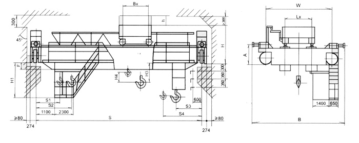 無(wú)錫融威(洛龍):20/5噸電動(dòng)雙梁慢速吊鉤橋式起重機(jī)