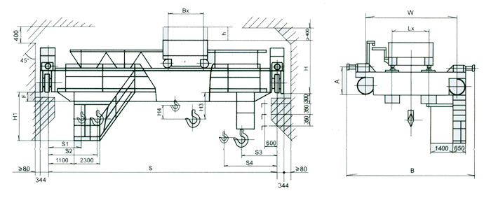 無(wú)錫融威(洛龍):50/10噸電動(dòng)雙梁橋式起重機(jī)1