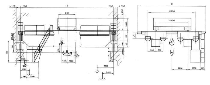無(wú)錫融威(洛龍):160/32噸電動(dòng)雙梁慢速吊鉤橋式起重機(jī)