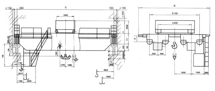 無(wú)錫融威(洛龍):200/32噸電動(dòng)雙梁慢速吊鉤橋式起重機(jī)