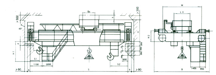 無(wú)錫融威(洛龍):5～16噸電磁橋式起重機(jī)