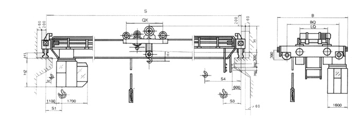 無(wú)錫融威(洛龍):16/5～20/5噸電動(dòng)葫蘆雙梁橋式起重機(jī)