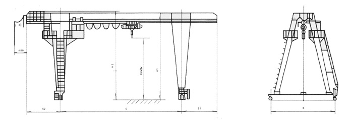 無(wú)錫融威(洛龍):5～10噸電動(dòng)葫蘆門式起重機(jī)