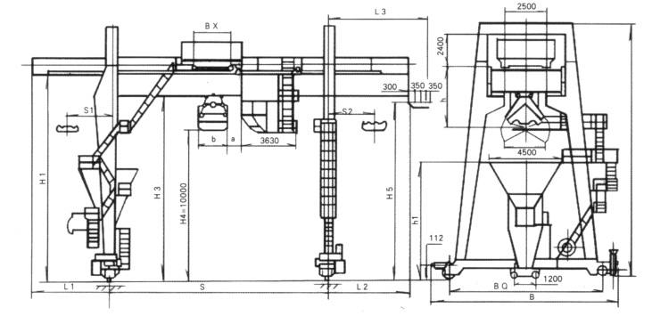 無(wú)錫融威(洛龍):5～10噸雙梁抓斗門式起重機(jī)1