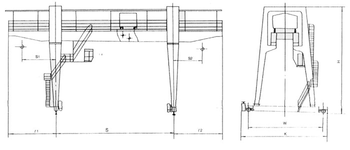 無(wú)錫融威(洛龍):10噸雙梁門式起重機(jī)
