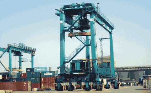 鄭州市華中輪胎式集裝箱起重機