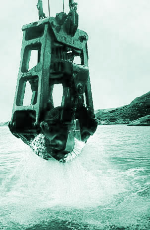 安慶華夏:水下疏浚工程抓斗