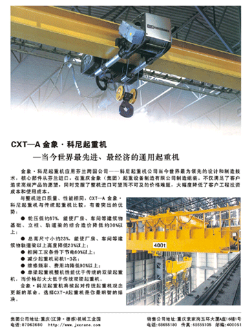 重慶金象（集團(tuán)）:cxt-A橋式起重機(jī)1