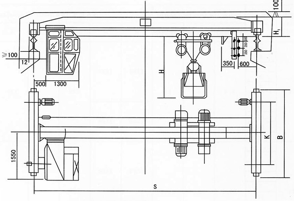 河南衛(wèi)華:3-5噸單梁抓斗起重機