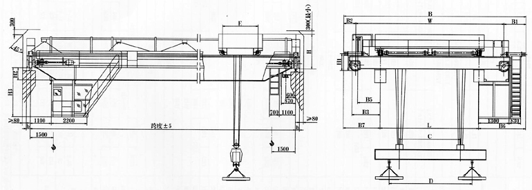 河南衛(wèi)華:(5+5)～(20+20)t電磁掛梁橋式起重機(jī)
