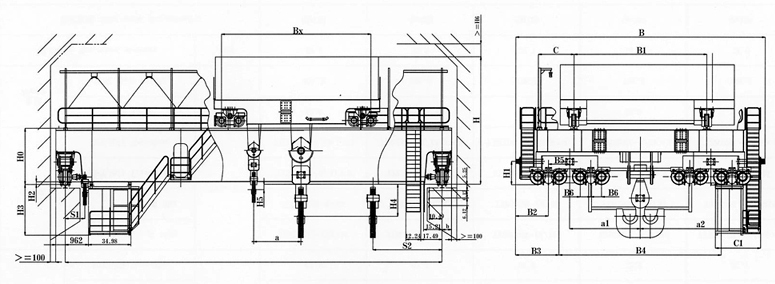 河南衛(wèi)華:150/30~400/80噸吊鉤橋式起重機(jī)