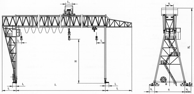 河南衛(wèi)華:工程用單主梁吊鉤門式起重機(jī)