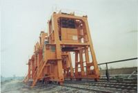 無錫華莊DXM-5-2003改進型雙跨線橋式螺旋卸車機