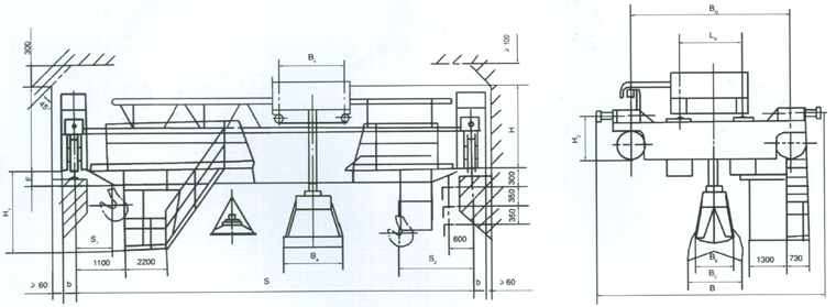 上海炬神:5~10噸三用橋式起重機(jī)