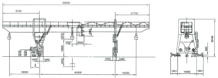 上海炬神:5噸裝卸橋