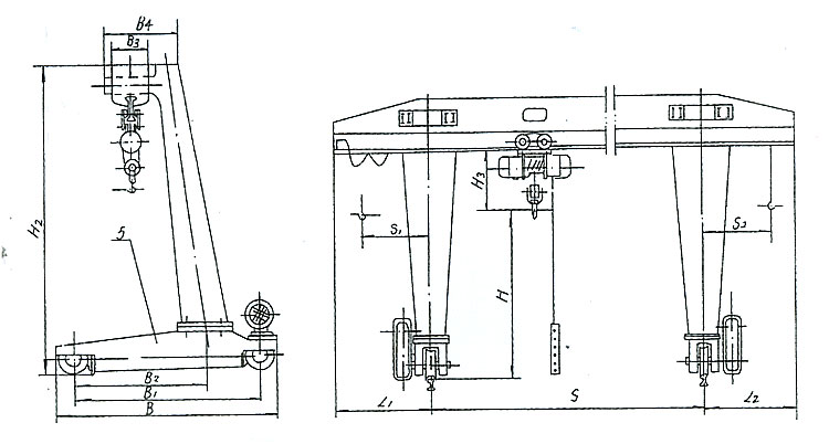 河南華豫:5、10噸電動(dòng)葫蘆門式起重機(jī)（L型）