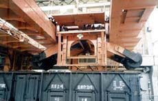 無錫中機：L=135m雙跨線橋式螺旋卸車機