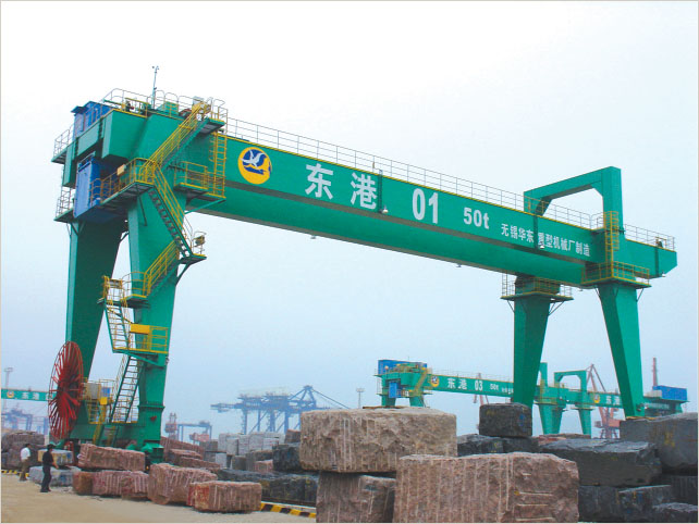 無錫華東重機:50t/32mA型雙梁門式起重機
